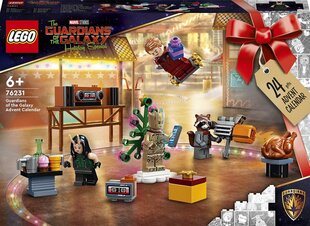 76231 Адвент-календарь LEGO® Marvel Super Heroes Стражи Галактики цена и информация | Конструкторы и кубики | hansapost.ee