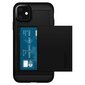 Spigen SPN801BLK, sobib iPhone 11, must цена и информация | Telefonide kaitsekaaned ja -ümbrised | hansapost.ee