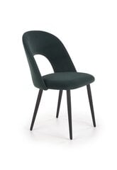 4 tooli komplekt Halmar K384, roheline/must цена и информация | Стулья для кухни и столовой | hansapost.ee