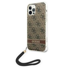 Чехол Guess GUOHCP12MH4STW для Apple iPhone 12 / 12 Pro, коричневый цена и информация | Чехлы для телефонов | hansapost.ee