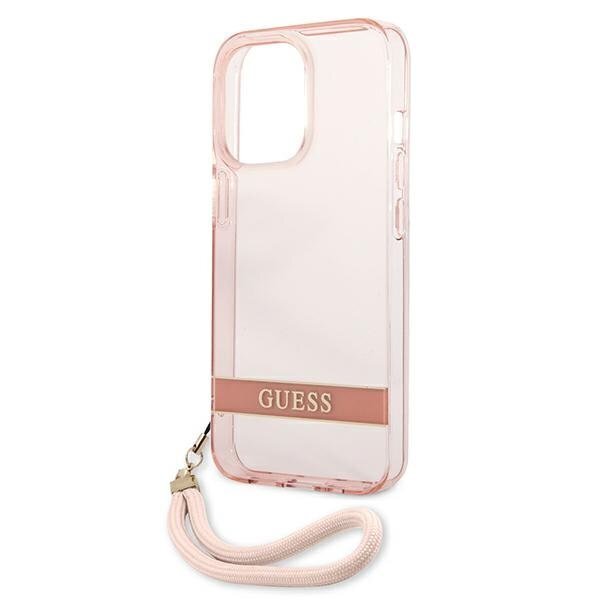 Guess GUHCP13LHTSGSP sobib Apple iPhone 13 Pro / 13 6.1", roosa hind ja info | Telefonide kaitsekaaned ja -ümbrised | hansapost.ee