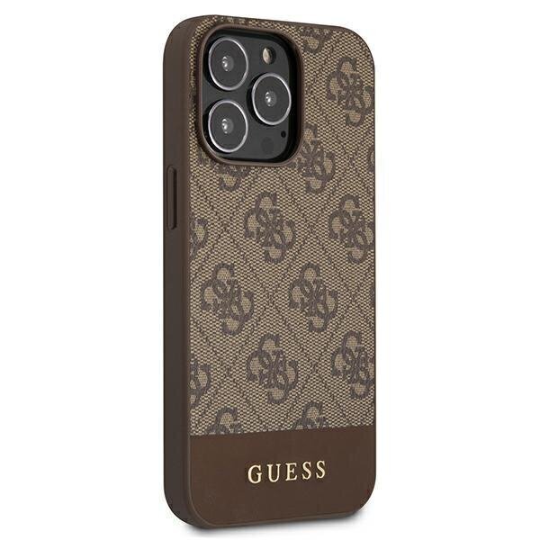 Guess GUHCP13LG4GLBR sobib Apple iPhone 13 Pro / 13 6.1", pruun hind ja info | Telefonide kaitsekaaned ja -ümbrised | hansapost.ee