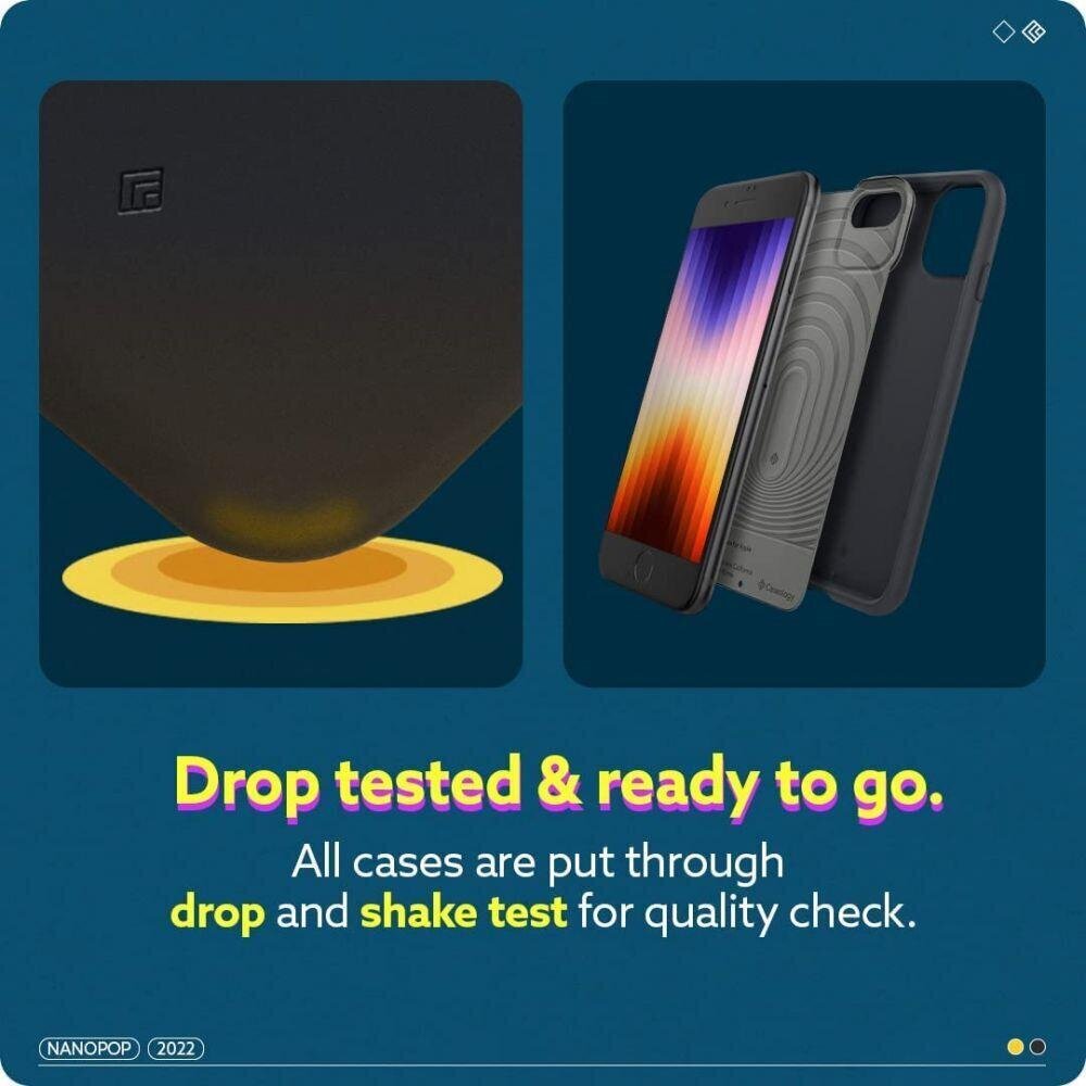 Spigen Caselogy Nano Pop sobib Apple Iphone 7/8 / SE 2020/2022, must hind ja info | Telefonide kaitsekaaned ja -ümbrised | hansapost.ee