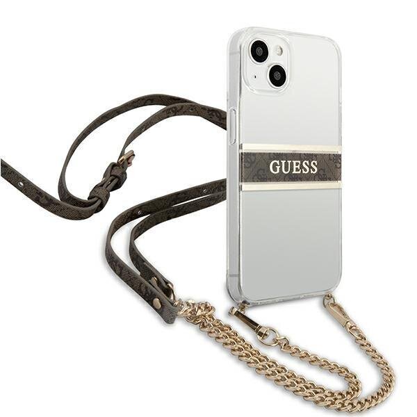 Guess GUHCP13SKC4GBGO, sobib iPhone 13 mini, läbipaistev hind ja info | Telefonide kaitsekaaned ja -ümbrised | hansapost.ee
