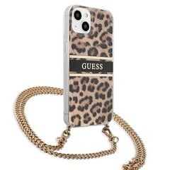 Guess GUHCP13SKBCLE, sobib iPhone 13 mini, pruun цена и информация | Чехлы для телефонов | hansapost.ee