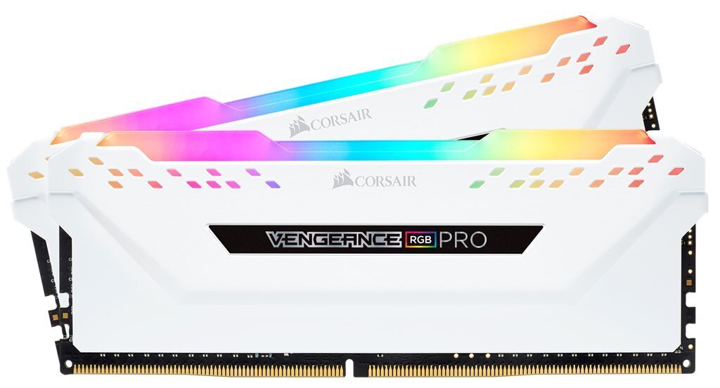 Corsair Vengeance RGB PRO DDR4, 2x8GB, 3200MHz, CL16 (CMW16GX4M2C3200C16W) hind ja info | Operatiivmälu | hansapost.ee