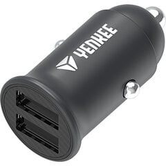 Автомобильное зарядное устройство YENKEE, 2 х USB-A, 10 Вт цена и информация | Зарядные устройства для телефонов | hansapost.ee