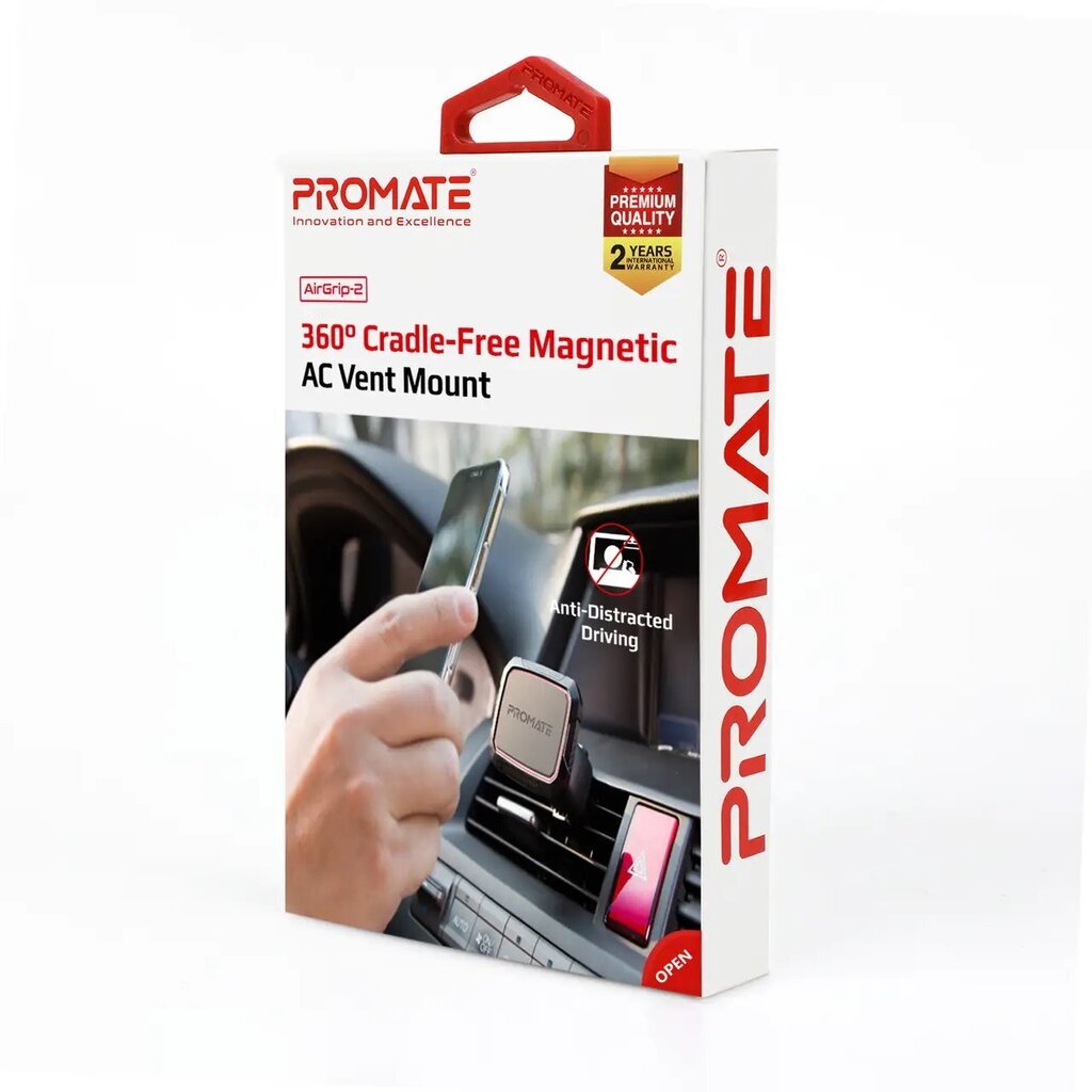 PROMATE AirGrip-2 Magnetiline telefonihoidja цена и информация | Telefonihoidjad | hansapost.ee