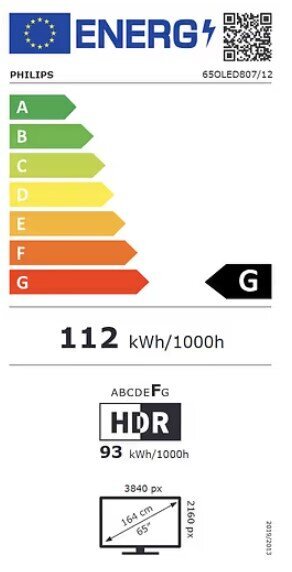 Philips 65OLED807/12 цена и информация | Televiisorid | hansapost.ee