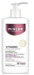 Taastav kehakreem Mincer Pharma Vitamins Philosophy 250 ml hind ja info | Kehakreemid, kehaõlid ja losjoonid | hansapost.ee