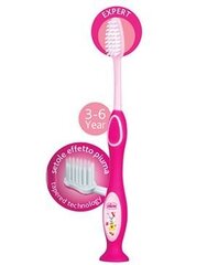 Детская зубная щетка Chicco, для молочных зубов, розовый, 3 - 6 лет цена и информация | Зубные щетки, пасты | hansapost.ee