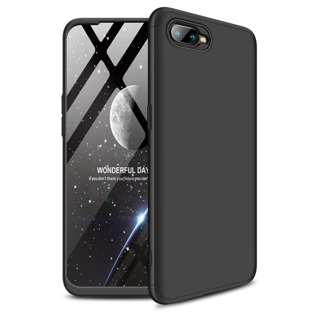 GKK 360 Protection Case Front and Back Case Full Body Cover Oppo RX17 Neo black (Black) цена и информация | Telefonide kaitsekaaned ja -ümbrised | hansapost.ee