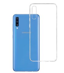 3MK CCASGA70 telefoniümbris Samsung Galaxy A70, läbipaistev hind ja info | Telefonide kaitsekaaned ja -ümbrised | hansapost.ee