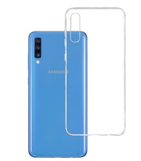 3MK CCASGA70 telefoniümbris Samsung Galaxy A70, läbipaistev hind ja info | Telefonide kaitsekaaned ja -ümbrised | hansapost.ee