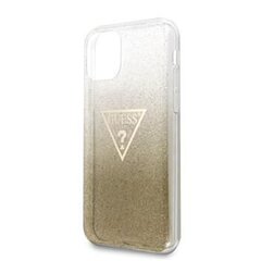 Guess Solid Glitter Cover telefonile Apple iPhone 11, kuldne hind ja info | Telefonide kaitsekaaned ja -ümbrised | hansapost.ee