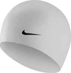 Шапочка для плавания Nike Os Solid WM 93060-100, белая цена и информация | Nike Водный спорт | hansapost.ee