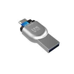 Silicon Power mälukaardilugeja 2in1 microSD USB-C/USB-A, hall hind ja info | USB adapterid ja jagajad | hansapost.ee