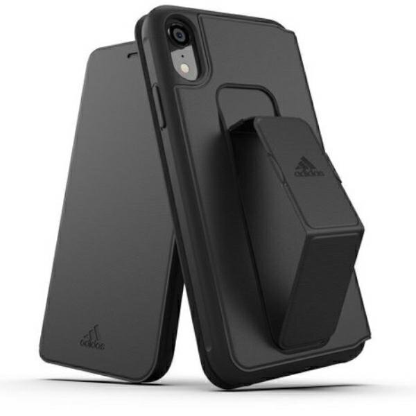 Adidas SP Folio Grip Case iPhone Xr black / black 32858 цена и информация | Telefonide kaitsekaaned ja -ümbrised | hansapost.ee