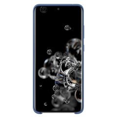 Silicone Case Soft Flexible Rubber Cover for Samsung Galaxy S20 Ultra dark blue (Dark blue) hind ja info | Telefonide kaitsekaaned ja -ümbrised | hansapost.ee