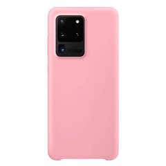 Silicone Case Soft Flexible Rubber Cover for Samsung Galaxy S20 Ultra pink (Pink) hind ja info | Telefonide kaitsekaaned ja -ümbrised | hansapost.ee