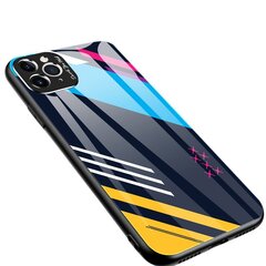 Color Glass Case Durable Cover with Tempered Glass Back and camera cover iPhone 11 Pro Max pattern 2 (Multicolour) hind ja info | Hurtel Mobiiltelefonid, fotokaamerad, nutiseadmed | hansapost.ee