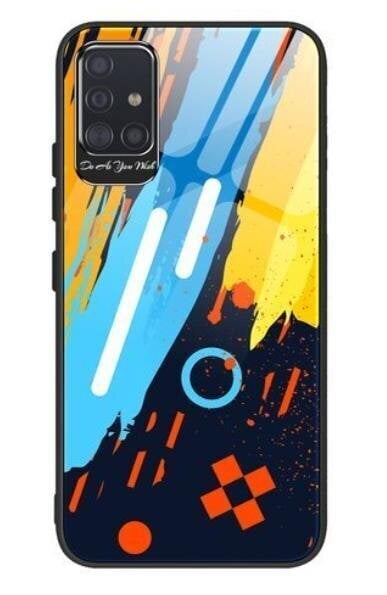 Color Glass Case Durable Cover with Tempered Glass Back and camera cover Samsung Galaxy A71 pattern 1 (Multicolour) цена и информация | Telefonide kaitsekaaned ja -ümbrised | hansapost.ee