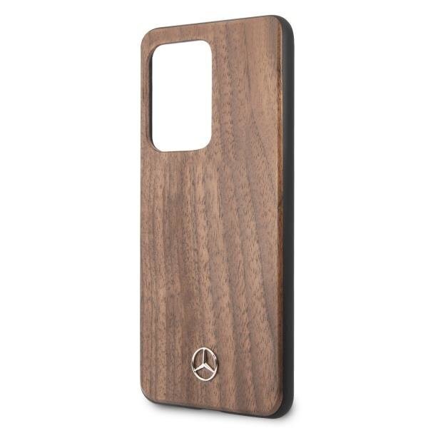 Mercedes MEHCS69VWOLB S20 Ultra G988 hard case brązowy/brown Wood Line Walnut hind ja info | Telefonide kaitsekaaned ja -ümbrised | hansapost.ee