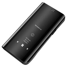 Чехол Hurtel Clear View для Xiaomi Mi 10 Lite, чёрный цена и информация | Чехлы для телефонов | hansapost.ee