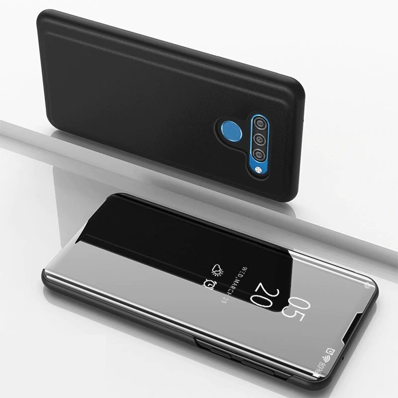 Clear View Case cover for LG K51S / LG K41S black (Black) hind ja info | Telefonide kaitsekaaned ja -ümbrised | hansapost.ee