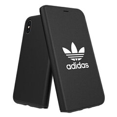 Adidas OR Booklet Case BASIC iPhone X / Xs black and white / black white 31589 hind ja info | Telefonide kaitsekaaned ja -ümbrised | hansapost.ee