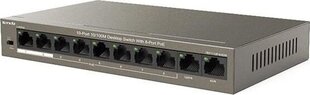 Tenda TEF1110P-8-63W network switch Unmanaged Fast Ethernet (10/100) Power over Ethernet (PoE) Black hind ja info | Võrgulülitid | hansapost.ee