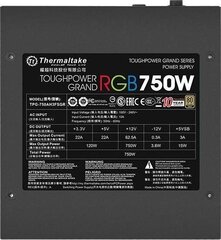 Thermaltake PS-TPG-0750FPCGEU-S цена и информация | Блоки питания (PSU) | hansapost.ee