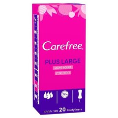 Pesukaitsmed Carefree Plus Large Scented 20 tk hind ja info | Tampoonid, hügieenisidemed ja menstruaalanumad | hansapost.ee