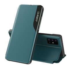 Eco Leather View Case elegant bookcase type case with kickstand for Samsung Galaxy Note 20 Ultra green (Green) hind ja info | Telefonide kaitsekaaned ja -ümbrised | hansapost.ee