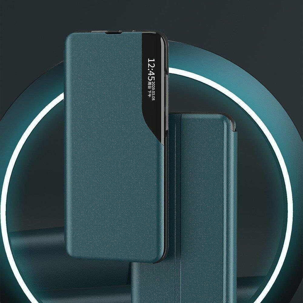 Eco Leather View Case elegant bookcase type case with kickstand for Huawei P40 Lite blue (Light blue || Niebieski) hind ja info | Telefonide kaitsekaaned ja -ümbrised | hansapost.ee