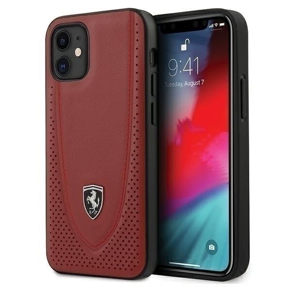 Ferrari FEOGOHCP12SRE iPhone 12 mini 5,4" czerwony/red hardcase Off Track Perforated цена и информация | Telefonide kaitsekaaned ja -ümbrised | hansapost.ee