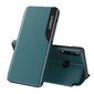 Eco Leather View Case elegant bookcase type case with kickstand for Huawei P40 Lite E green (Green) hind ja info | Telefonide kaitsekaaned ja -ümbrised | hansapost.ee