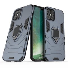 Ring Armor Case Kickstand Tough Rugged Cover for iPhone 12 Pro Max blue (Light blue || Niebieski) hind ja info | Telefonide kaitsekaaned ja -ümbrised | hansapost.ee