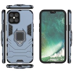 Ring Armor Case Kickstand Tough Rugged Cover for iPhone 12 Pro Max blue (Light blue || Niebieski) hind ja info | Telefonide kaitsekaaned ja -ümbrised | hansapost.ee