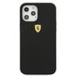 Ferrari FESSIHCP12LBK iPhone 12 Pro Max 6,7" czarny/black hardcase On Track Silicone цена и информация | Telefonide kaitsekaaned ja -ümbrised | hansapost.ee