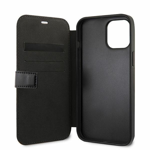 Case BMW BMFLBKP12SMCARBK iPhone 12 mini 5,4 &quot;black / black book M Collection PU Carbon Stripe hind ja info | Telefonide kaitsekaaned ja -ümbrised | hansapost.ee