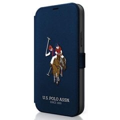 US Polo USFLBKP12LPUGFLNV iPhone 12 Pro Max 6.7 "navy blue / navy book Polo Embroidery Collection hind ja info | Telefonide kaitsekaaned ja -ümbrised | hansapost.ee