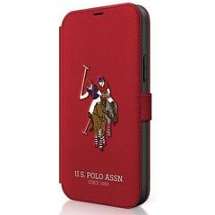 US Polo USFLBKP12LPUGFLRE iPhone 12 Pro Max 6.7 "red / red book Polo Embroidery Collection hind ja info | Telefonide kaitsekaaned ja -ümbrised | hansapost.ee