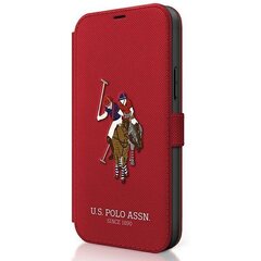 US Polo USFLBKP12MPUGFLRE iPhone 12/12 Pro 6.1 &quot;red / red book Polo Embroidery Collection hind ja info | Telefonide kaitsekaaned ja -ümbrised | hansapost.ee