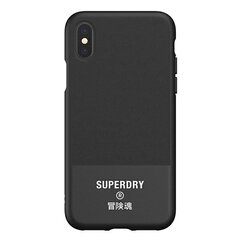SuperDry Molded Canvas iPhone X / Xs Case black / black 41544 hind ja info | Telefonide kaitsekaaned ja -ümbrised | hansapost.ee
