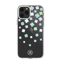 Kingxbar Lucky Series case decorated with original Swarovski crystals iPhone 12 mini transparent (Clover) (Transparent) hind ja info | Kingxbar Mobiiltelefonid, fotokaamerad, nutiseadmed | hansapost.ee