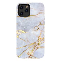 Kingxbar Marble Series case decorated printed marble iPhone 12 mini whiteblue (Biało-niebieski) hind ja info | Telefonide kaitsekaaned ja -ümbrised | hansapost.ee