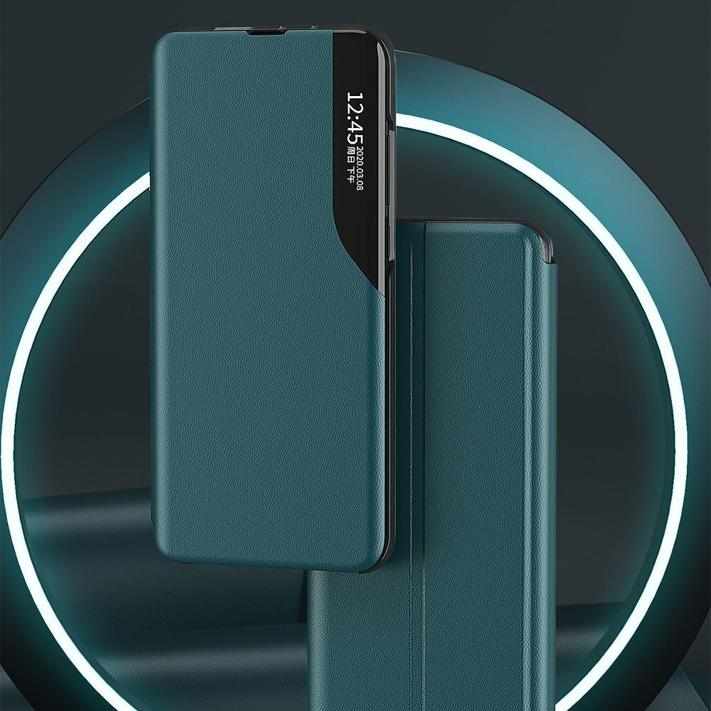 Eco Leather View Case elegant bookcase type case with kickstand for Xiaomi Poco M3 / Xiaomi Redmi 9T black (Black) цена и информация | Telefonide kaitsekaaned ja -ümbrised | hansapost.ee
