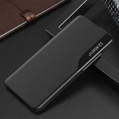 Eco Leather View Case elegant bookcase type case with kickstand for Xiaomi Poco M3 / Xiaomi Redmi 9T black (Black) hind ja info | Telefonide kaitsekaaned ja -ümbrised | hansapost.ee