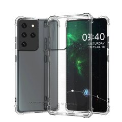 Wozinsky Anti Shock durable case with Military Grade Protection for Samsung Galaxy S21 Ultra 5G transparent hind ja info | Telefonide kaitsekaaned ja -ümbrised | hansapost.ee